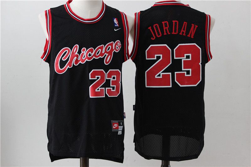 Men Chicago Bulls #23 Jordan Black Nike NBA Jerseys